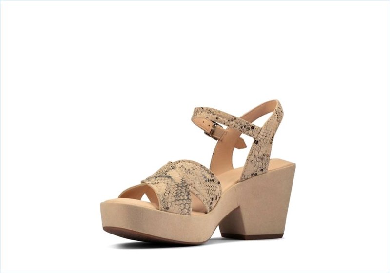  Maritsa70Strap / Taupe Snake Womens Sandals