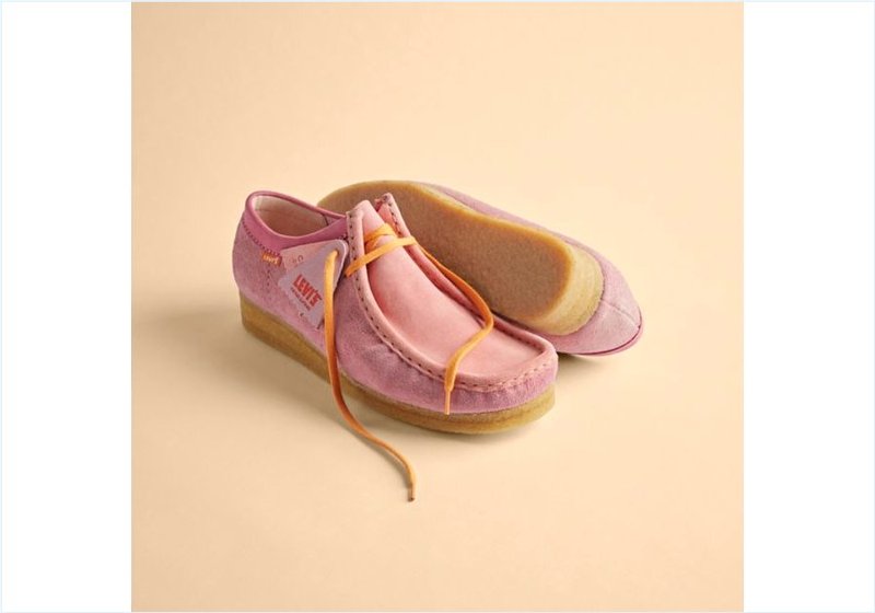  Wallabee / Pink Combi Mens Originals Icon Shoes