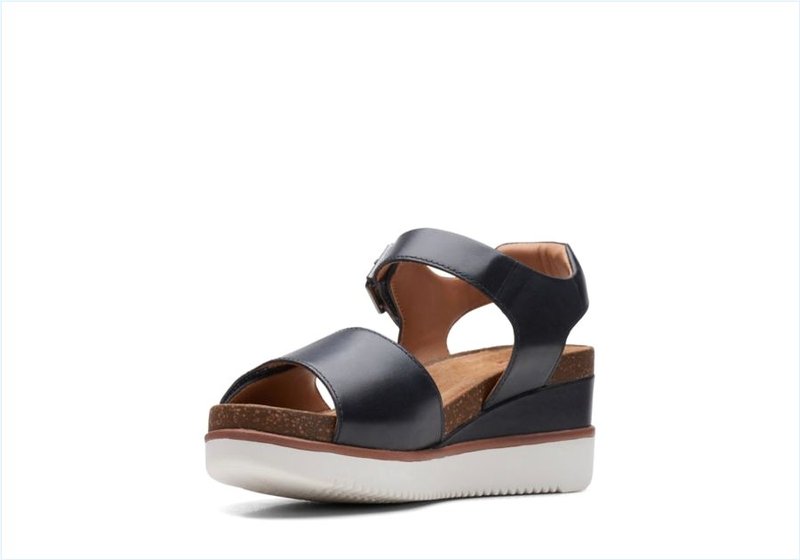  Lizby Strap / Navy Leather Womens Sandals