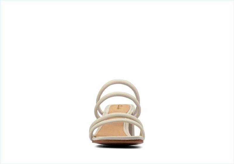  Sheer65 Mule / White Leather Womens Sandals