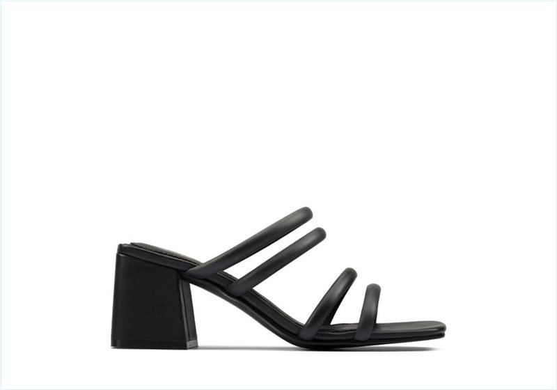  Sheer65 Mule / Black Leather Womens Sandals