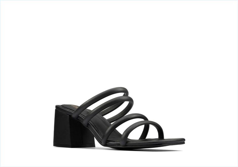  Sheer65 Mule / Black Leather Womens Sandals