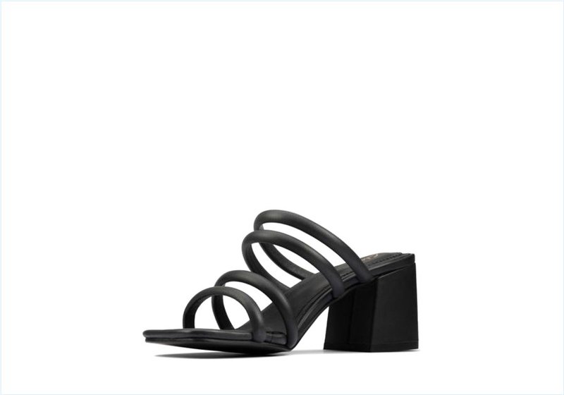  Sheer65 Mule / Black Leather Womens Sandals