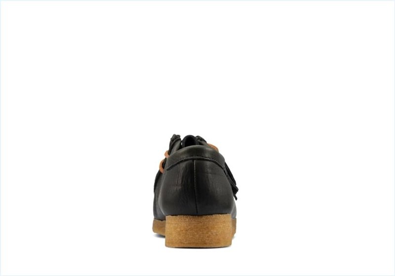  Wallabee / Black Natural Leather Mens Originals Shoes