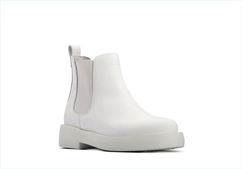  Mileno Chelsea / White Leather Womens Originals Boots