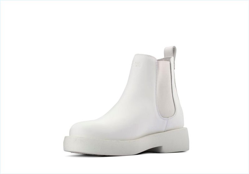  Mileno Chelsea / White Leather Womens Originals Boots