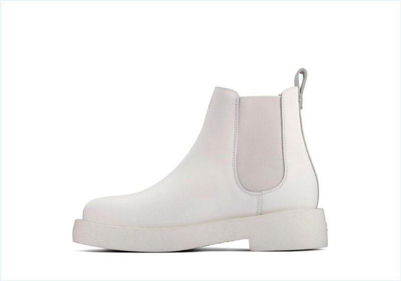  Mileno Chelsea / White Leather Womens Originals Boots