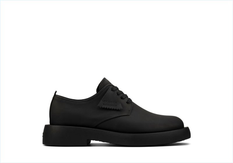  Mileno London / Black Leather Mens Originals Shoes