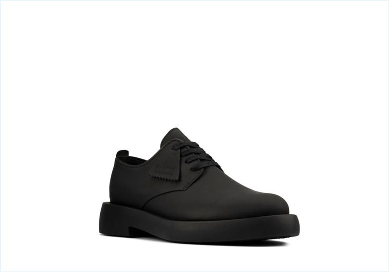  Mileno London / Black Leather Mens Originals Shoes