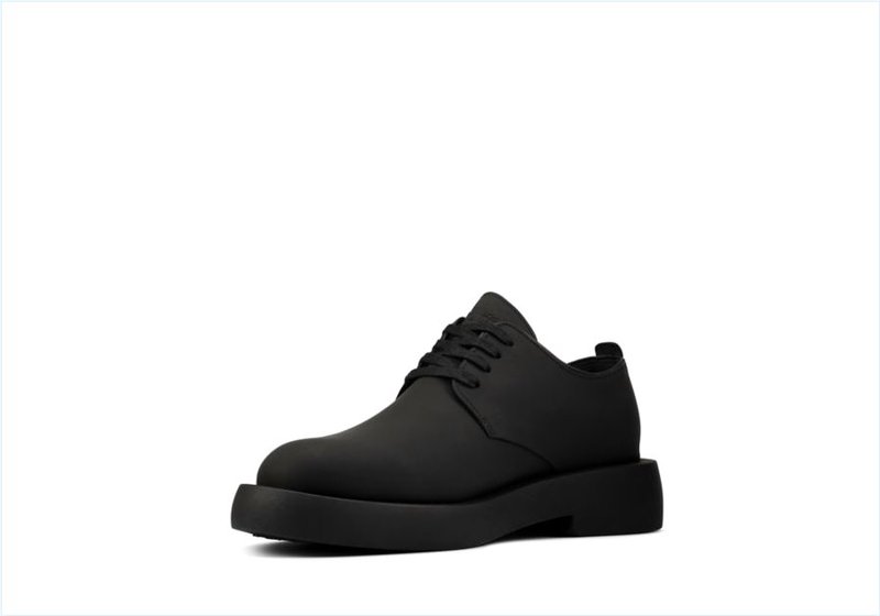  Mileno London / Black Leather Mens Originals Shoes