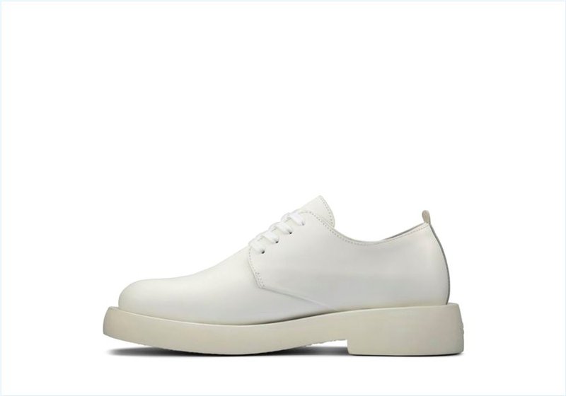  Mileno London / White Leather Mens Originals Shoes