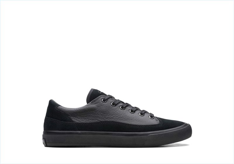  Aceley Lo / Black Leather Mens Sport Shoes