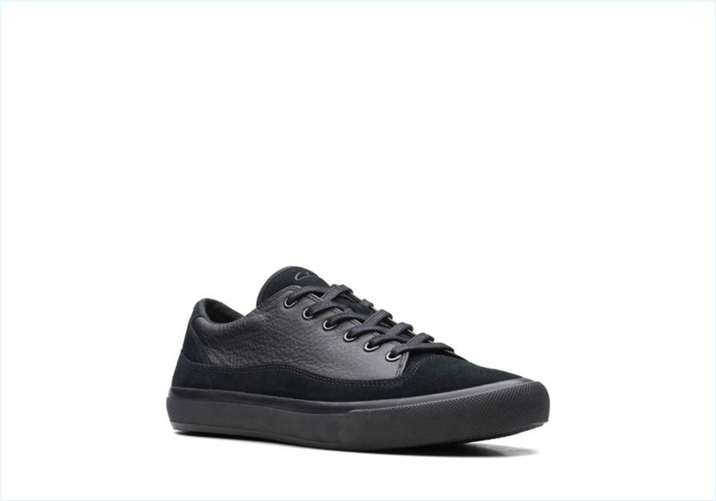  Aceley Lo / Black Leather Mens Sport Shoes