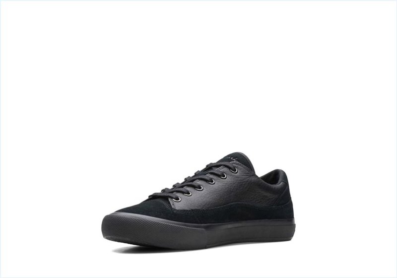  Aceley Lo / Black Leather Mens Sport Shoes