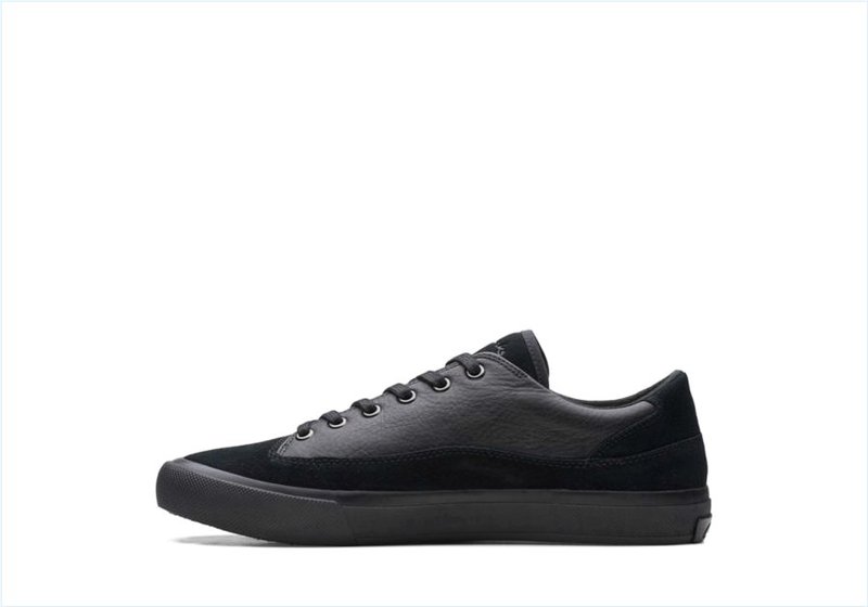  Aceley Lo / Black Leather Mens Sport Shoes