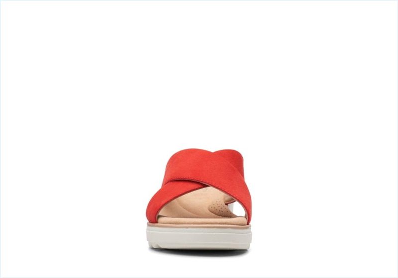  Jillian Gem / Red Suede Womens Sandals