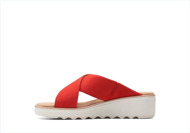  Jillian Gem / Red Suede Womens Sandals