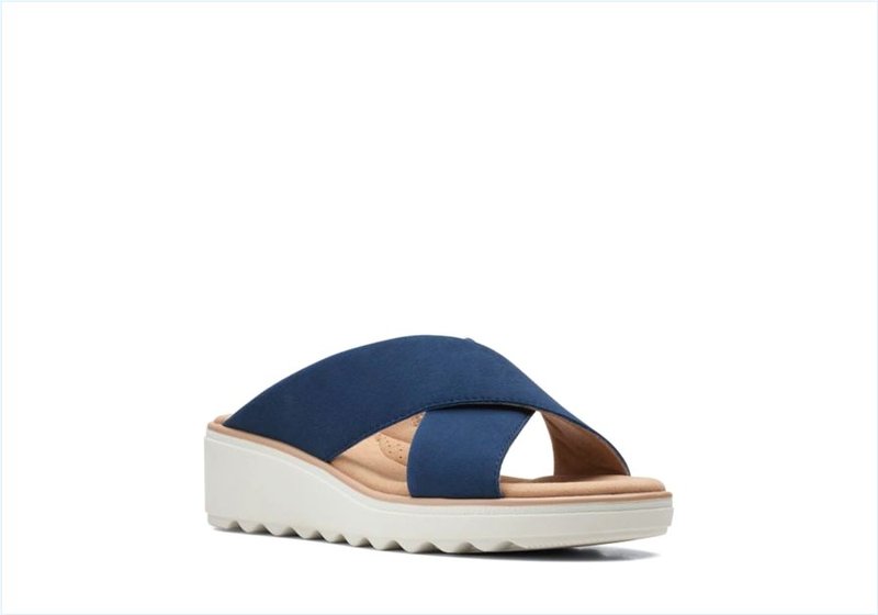  Jillian Gem / Navy Suede Womens Sandals