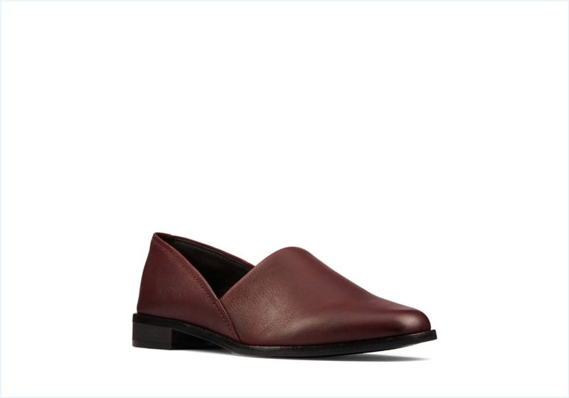  Pure Easy / Burgundy Leather Womens Shoes