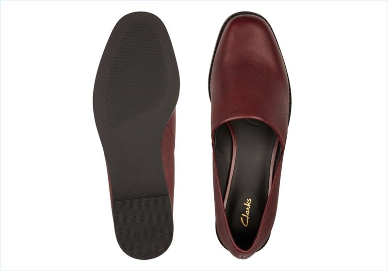  Pure Easy / Burgundy Leather Womens Shoes