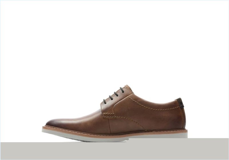  Atticus LTLace / Dark Tan Leather Mens Shoes