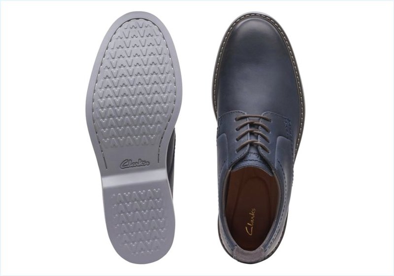  Atticus LTLace / Navy Leather Mens Shoes