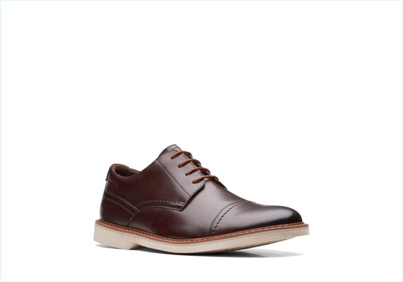  Atticus LT Cap / Dark Brown Leather Mens Shoes