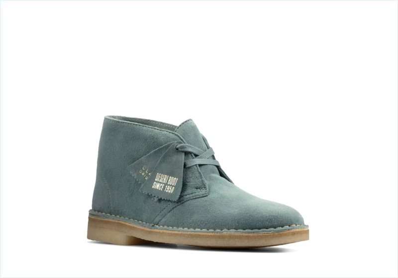  Desert Boot / Ocean Blue Suede Womens Originals Icon Boots