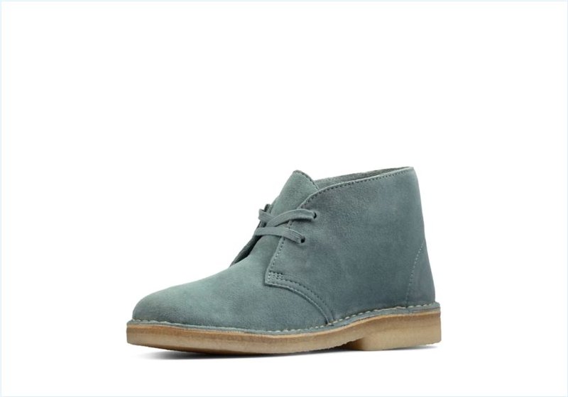  Desert Boot / Ocean Blue Suede Womens Originals Icon Boots