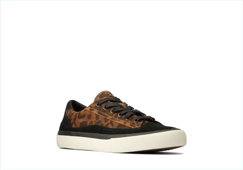  Aceley Lace / Leopard Suede Womens Sport Shoes