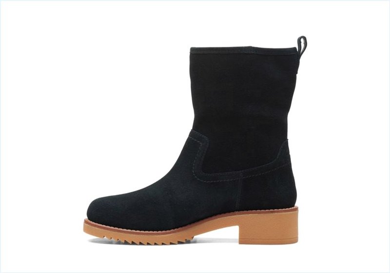  Eden Mid Hi / Black Suede Womens Boots