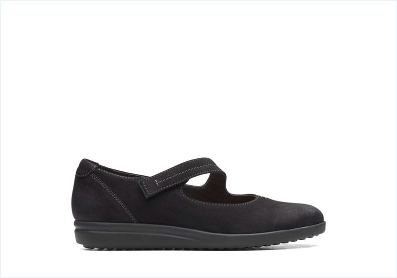  Tamzen Walk / Black Nubuck Womens Shoes