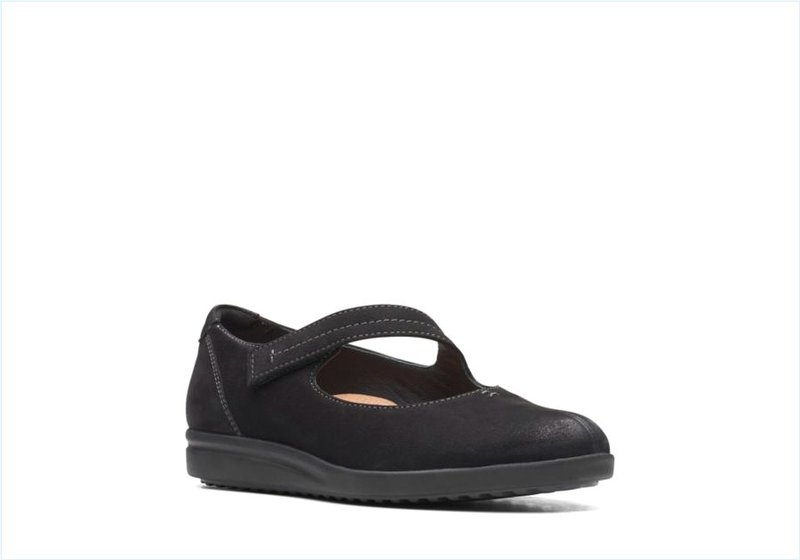  Tamzen Walk / Black Nubuck Womens Shoes