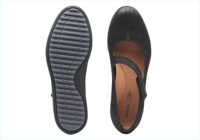  Tamzen Walk / Black Nubuck Womens Shoes