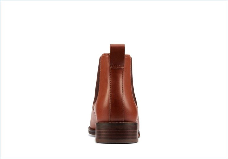  Ria Chelsea / Tan Leather Womens Boots