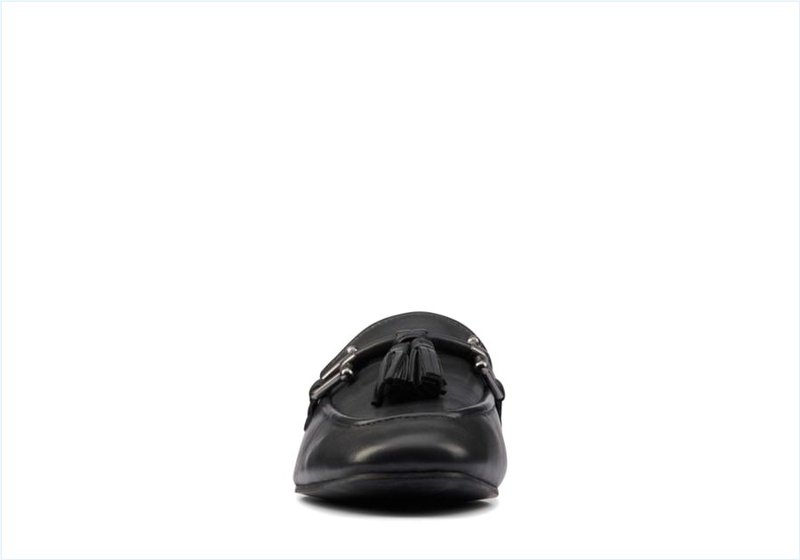  Pure 2 Tassel / Black Leather Womens Shoes