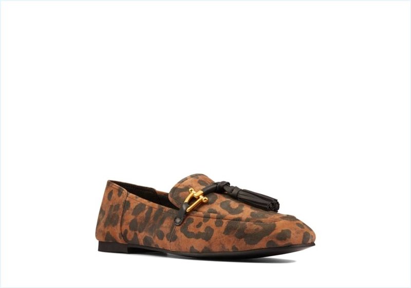  Pure 2 Tassel / Leopard Suede Womens Shoes