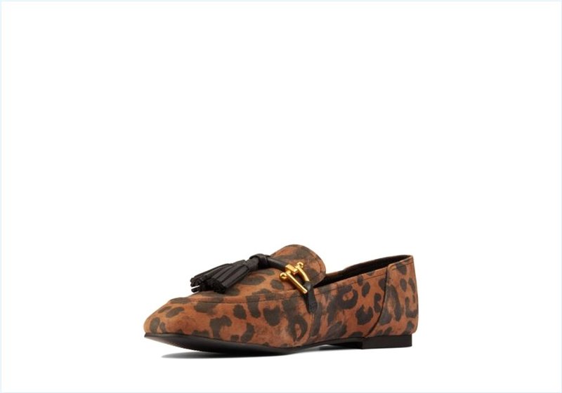  Pure 2 Tassel / Leopard Suede Womens Shoes