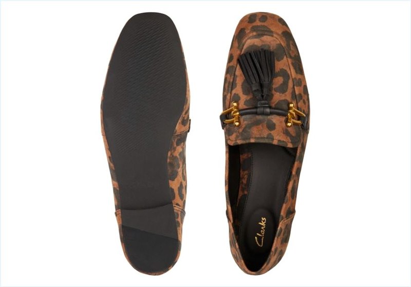  Pure 2 Tassel / Leopard Suede Womens Shoes