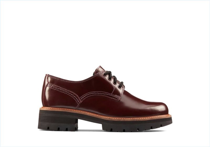  Orianna Derby / Burgundy Leather Womens Shoes