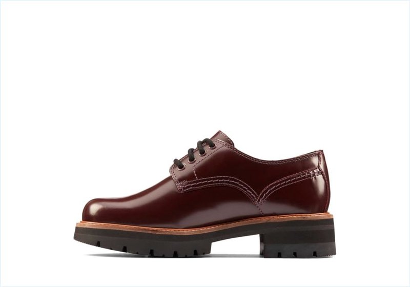  Orianna Derby / Burgundy Leather Womens Shoes