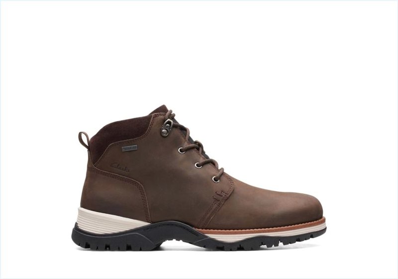  Topton Mid GTX / Dark Brown Leather Mens Boots