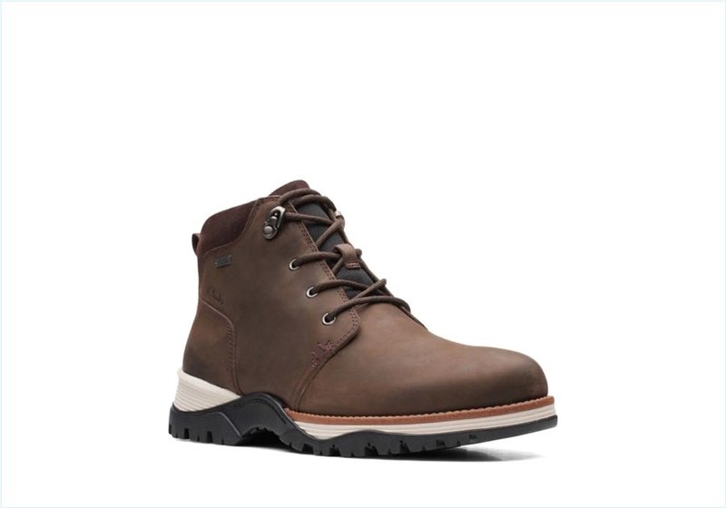  Topton Mid GTX / Dark Brown Leather Mens Boots