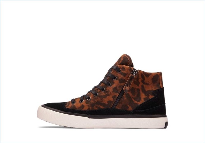  Aceley Zip Hi / Leopard Suede Womens Sport Boots