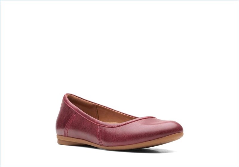  Canebay Plain / Wine Leather Womens Shoes