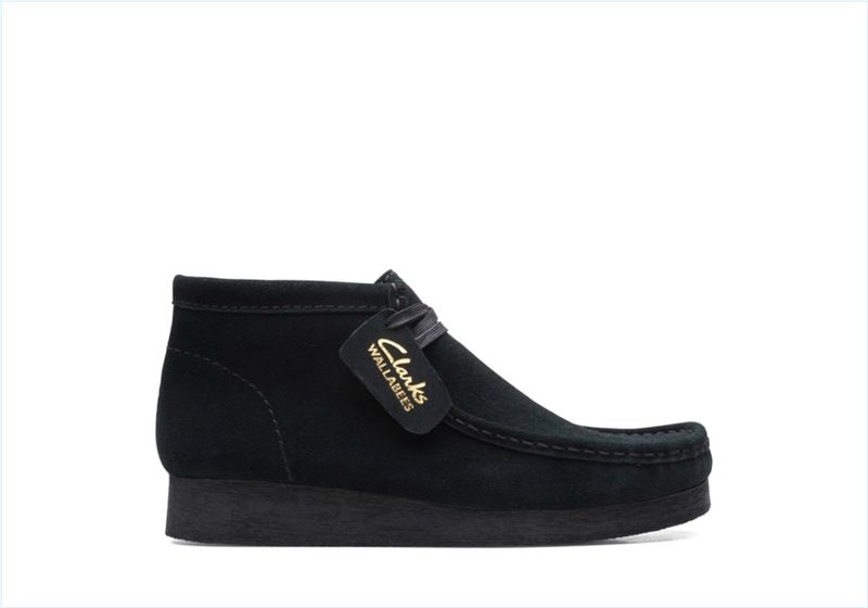  Wallabee Boot 2 / Black Suede Womens Boots