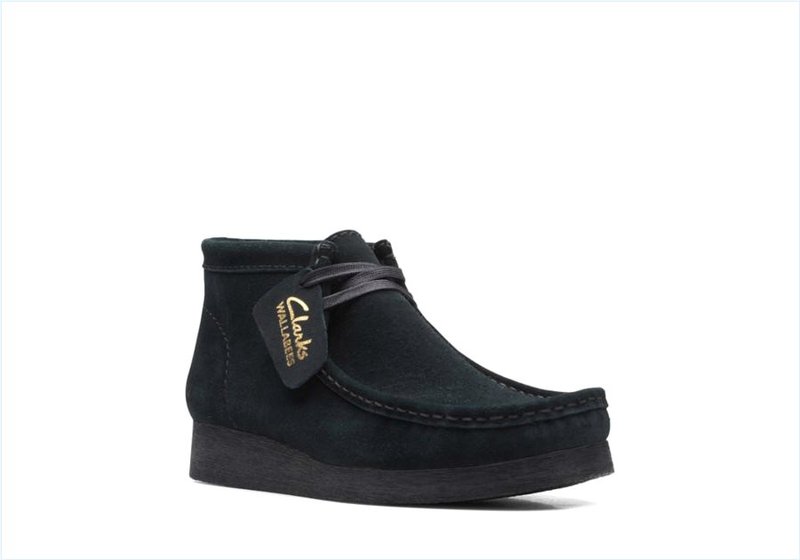  Wallabee Boot 2 / Black Suede Womens Boots