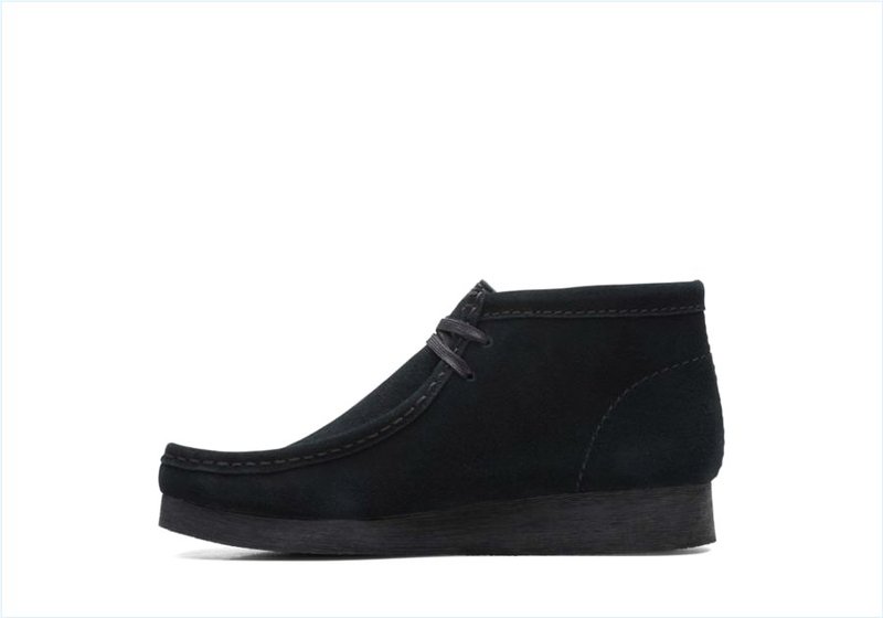  Wallabee Boot 2 / Black Suede Womens Boots