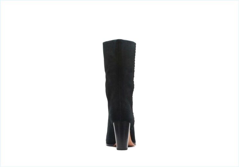  Karamo Mid / Black Suede Womens Boots