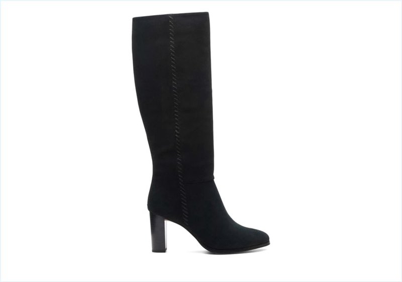  Karamo Hi / Black Suede Womens Boots